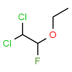 ChemSpider 2D Image | 1,1-Dichloro-2-ethoxy-2-fluoroethane | C4H7Cl2FO