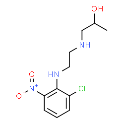 ChemSpider 2D Image | 1-({2-[(2-Chloro-6-nitrophenyl)amino]ethyl}amino)-2-propanol | C11H16ClN3O3