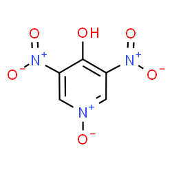 ChemSpider 2D Image | 3,5-Dinitro-4-pyridinol 1-oxide | C5H3N3O6