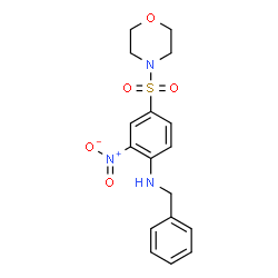 ChemSpider 2D Image | N-Benzyl-4-(4-morpholinylsulfonyl)-2-nitroaniline | C17H19N3O5S