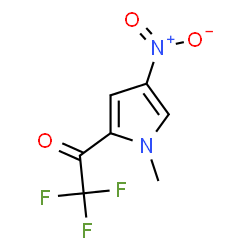 ChemSpider 2D Image | 2,2,2-Trifluoro-1-(1-methyl-4-nitro-1H-pyrrol-2-yl)ethanone | C7H5F3N2O3