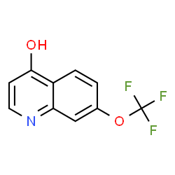 ChemSpider 2D Image | 7-(Trifluoromethoxy)-4-quinolinol | C10H6F3NO2