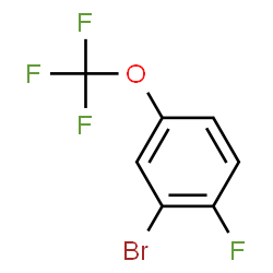 ChemSpider 2D Image | 1-bromo-2-fluoro-5-(Trifluoromethoxy)benzene | C7H3BrF4O