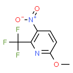 ChemSpider 2D Image | 6-Methoxy-3-nitro-2-(trifluoromethyl)pyridine | C7H5F3N2O3