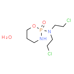ChemSpider 2D Image | N,N-Bis(2-chloroethyl)-1,3,2-oxazaphosphinan-2-amine 2-oxide hydrate (1:1) | C7H17Cl2N2O3P