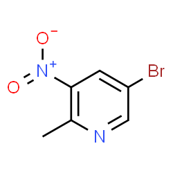 ChemSpider 2D Image | 5-Bromo-2-methyl-3-nitropyridine | C6H5BrN2O2