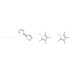 ChemSpider 2D Image | 2H-Pyrrole, 2-(2H-pyrrol-2-ylidene)-, (2Z)-, compd. with 1,2,3,4,5-pentamethyl-2,4-cyclopentadien-1-yl, iron(2+) salt (1:2:2) | C28H36Fe2N2
