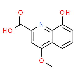 ChemSpider 2D Image | 8-Hydroxy-4-methoxy-2-quinolinecarboxylic acid | C11H9NO4
