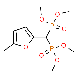 ChemSpider 2D Image | Tetramethyl [(5-methyl-2-furyl)methylene]bis(phosphonate) | C10H18O7P2