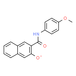 ChemSpider 2D Image | 3-[(4-Methoxyphenyl)carbamoyl]-2-naphthalenolate | C18H14NO3