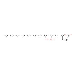 ChemSpider 2D Image | 6-(4,6-Dihydroxyhenicosyl)-5,6-dihydro-2H-pyran-2-one | C26H48O4