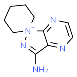 ChemSpider 2D Image | spiro[azinan-1-ium-1,1'-pyrazolo[3,4-b]pyrazin-1-ium]-3'-amine | C10H14N5