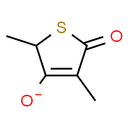 ChemSpider 2D Image | 2,4-Dimethyl-5-oxo-2,5-dihydro-3-thiophenolate | C6H7O2S
