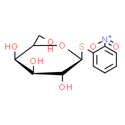 ChemSpider 2D Image | 2-Nitrophenyl 1-thio-beta-D-galactopyranoside | C12H15NO7S