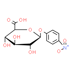 ChemSpider 2D Image | 4-Nitrophenyl beta-D-glucopyranosiduronic acid | C12H13NO9