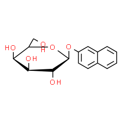 ChemSpider 2D Image | 2-Naphthyl beta-D-galactopyranoside | C16H18O6