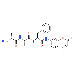 ChemSpider 2D Image | L-Alanyl-L-alanyl-N-(4-methyl-2-oxo-2H-chromen-7-yl)-L-phenylalaninamide | C25H28N4O5