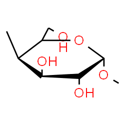 ChemSpider 2D Image | Methyl 4-deoxy-4-methyl-alpha-D-galactopyranoside | C8H16O5