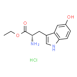 ChemSpider 2D Image | Ethyl 5-hydroxy-L-tryptophanate hydrochloride (1:1) | C13H17ClN2O3