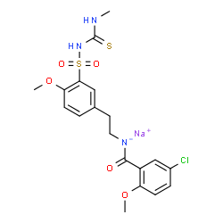 ChemSpider 2D Image | Clamikalant Monosodium | C19H21ClN3NaO5S2
