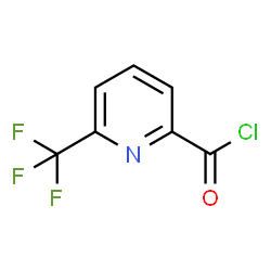 ChemSpider 2D Image | 6-(Trifluoromethyl)-2-pyridinecarbonyl chloride | C7H3ClF3NO