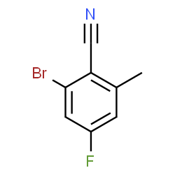ChemSpider 2D Image | 2-Bromo-4-fluoro-6-methylbenzonitrile | C8H5BrFN