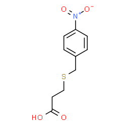 ChemSpider 2D Image | 3-[(4-Nitrobenzyl)sulfanyl]propanoic acid | C10H11NO4S