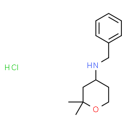 ChemSpider 2D Image | N-benzyl-2,2-dimethyloxan-4-amine hydrochloride | C14H22ClNO