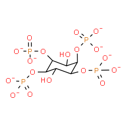 ChemSpider 2D Image | 3,6-Dihydroxy-1,2,4,5-cyclohexanetetrayl tetrakis(phosphate) | C6H8O18P4