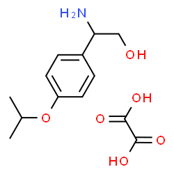 ChemSpider 2D Image | 2-Amino-2-(4-isopropoxyphenyl)ethanol ethanedioate (1:1) | C13H19NO6