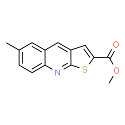 ChemSpider 2D Image | Methyl 6-methylthieno[2,3-b]quinoline-2-carboxylate | C14H11NO2S