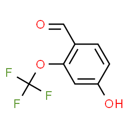 ChemSpider 2D Image | 4-Hydroxy-2-(trifluoromethoxy)benzaldehyde | C8H5F3O3