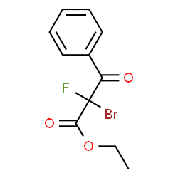 ChemSpider 2D Image | Ethyl 2-bromo-2-fluoro-3-oxo-3-phenylpropanoate | C11H10BrFO3
