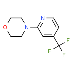 ChemSpider 2D Image | 4-(4-(trifluoromethyl)pyridin-2-yl)morpholine | C10H11F3N2O