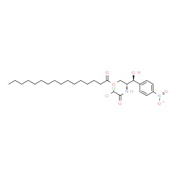 ChemSpider 2D Image | (2R,3S)-2-[(Dichloroacetyl)amino]-3-hydroxy-3-(4-nitrophenyl)propyl palmitate | C27H42Cl2N2O6