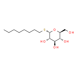 ChemSpider 2D Image | Octyl 1-thio-alpha-L-glucopyranoside | C14H28O5S