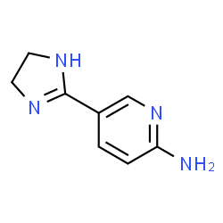 ChemSpider 2D Image | 5-(4,5-Dihydro-1H-imidazol-2-yl)-2-pyridinamine | C8H10N4