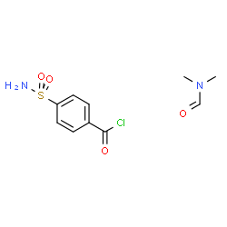 ChemSpider 2D Image | 4-Sulfamidobenzoyl chloride DMF complex | C10H13ClN2O4S