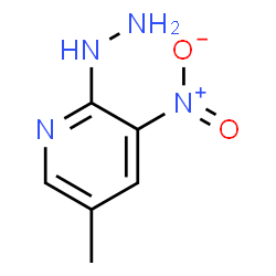 ChemSpider 2D Image | 2-Hydrazino-3-nitro-5-picoline | C6H8N4O2