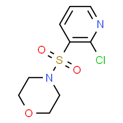 ChemSpider 2D Image | 4-[(2-Chloro-3-pyridinyl)sulfonyl]morpholine | C9H11ClN2O3S