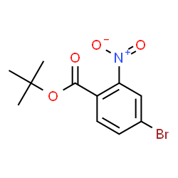 ChemSpider 2D Image | tert-Butyl 4-bromo-2-nitrobenzoate | C11H12BrNO4