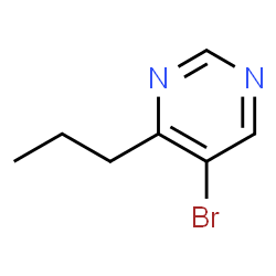 ChemSpider 2D Image | 5-Bromo-4-propylpyrimidine | C7H9BrN2