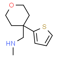 ChemSpider 2D Image | METHYL({[4-(THIOPHEN-2-YL)OXAN-4-YL]METHYL})AMINE | C11H17NOS
