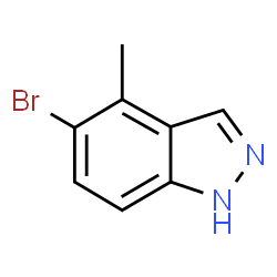ChemSpider 2D Image | 5-Bromo-4-methyl-1H-indazole | C8H7BrN2