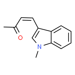 ChemSpider 2D Image | (3Z)-4-(1-Methyl-1H-indol-3-yl)-3-buten-2-one | C13H13NO