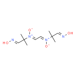 ChemSpider 2D Image | N,N'-(1Z,2Z)-1,2-Ethanediylidenebis{N-[(1E)-1-(hydroxyimino)-2-methyl-2-propanyl]amine oxide} | C10H18N4O4