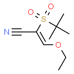 ChemSpider 2D Image | (2Z)-3-Ethoxy-2-[(2-methyl-2-propanyl)sulfonyl]acrylonitrile | C9H15NO3S