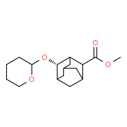 ChemSpider 2D Image | Methyl (4S)-4-(tetrahydro-2H-pyran-2-yloxy)-2-adamantanecarboxylate | C17H26O4