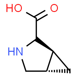 ChemSpider 2D Image | (1S,5S)-3-Azabicyclo[3.1.0]hexane-2-carboxylic acid | C6H9NO2