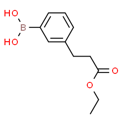 ChemSpider 2D Image | 3-(2-Ethoxycarbonylethyl)phenylboronic acid | C11H15BO4